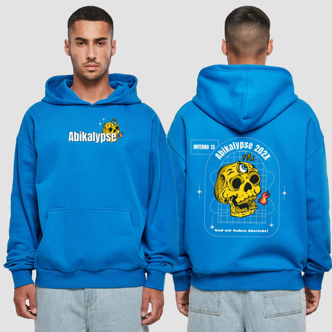 1056 "Abikalypse" Abi Premium Oversize Hoodie beidseitig bedruckt