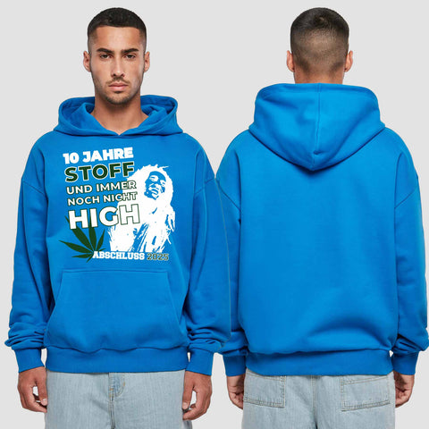 1030 "der Stoff" Abschluss Premium Oversize Hoodie einseitig bedruckt
