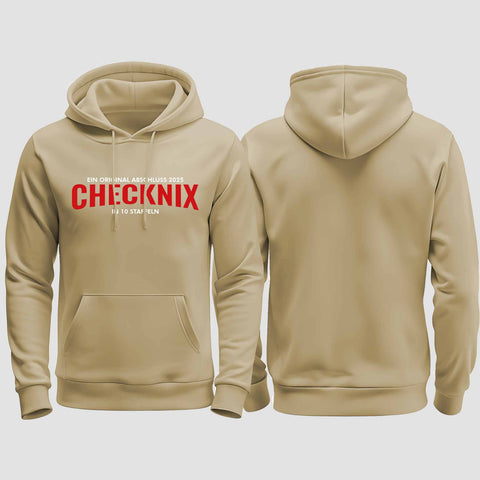1029 "Checknix" Abschluss regular College Hoodie einseitig bedruckt