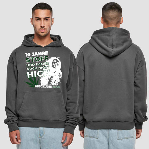 1030 "der Stoff" Abschluss Premium Oversize Hoodie einseitig bedruckt