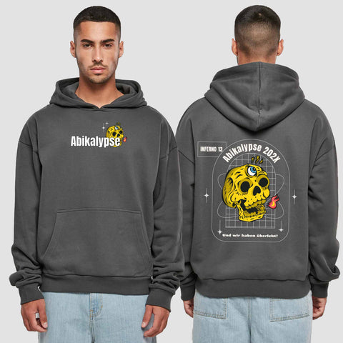 1056 "Abikalypse" Abi Premium Oversize Hoodie beidseitig bedruckt