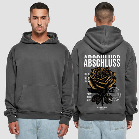 1041 "Rose" Abschluss Premium Oversize Hoodie einseitig bedruckt