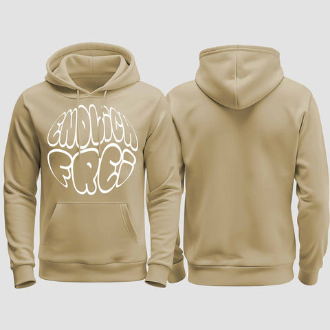1034 "Endlich frei" Abi/Abschluss regular College Hoodie einseitig bedruckt