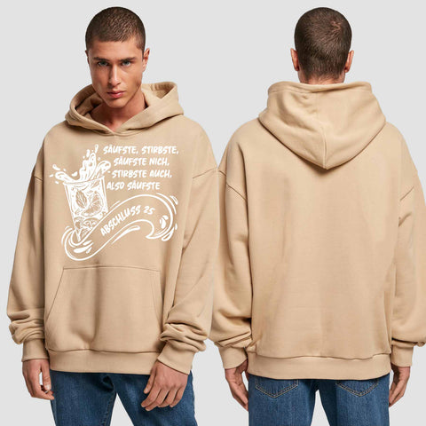 1048 "Säufste" Abschluss Premium Oversize Hoodie einseitig bedruckt