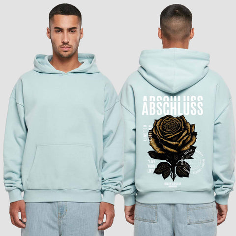 1041 "Rose" Abschluss Premium Oversize Hoodie einseitig bedruckt