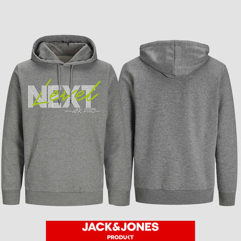 1045 "Next Level" Abschluss Hoodie by Jack&Jones einseitig bedruckt