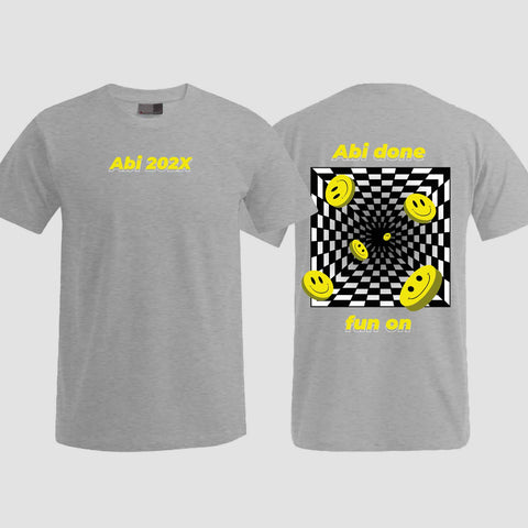 1054 "Abi done" Abi T-Shirt beidseitig bedruckt