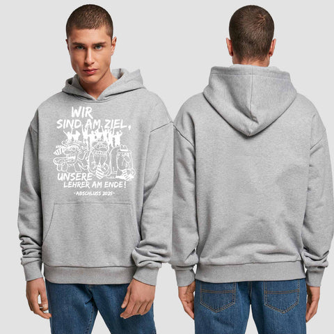 1044 "Lehrer am Ende" Abschluss Premium Oversize Hoodie einseitig bedruckt