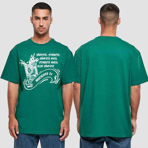 1048 "Säufste" Abschluss Oversize T-Shirt einseitig bedruckt