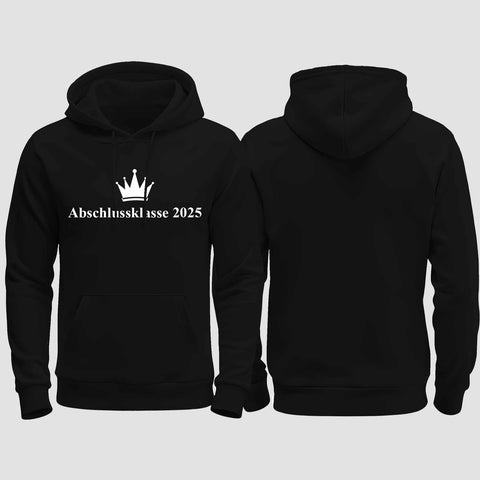 1047 "Abschluss Krone" Abschluss regular College Hoodie einseitig bedruckt