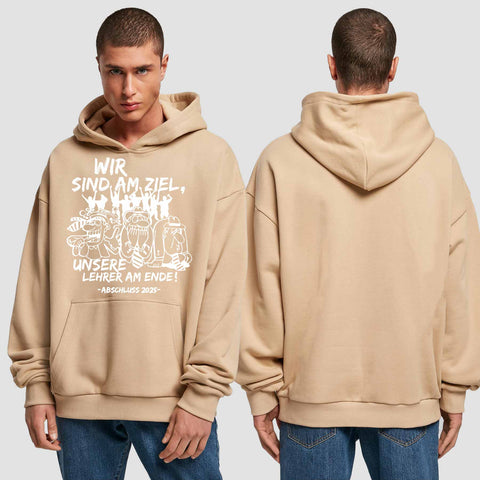 1044 "Lehrer am Ende" Abschluss Premium Oversize Hoodie einseitig bedruckt
