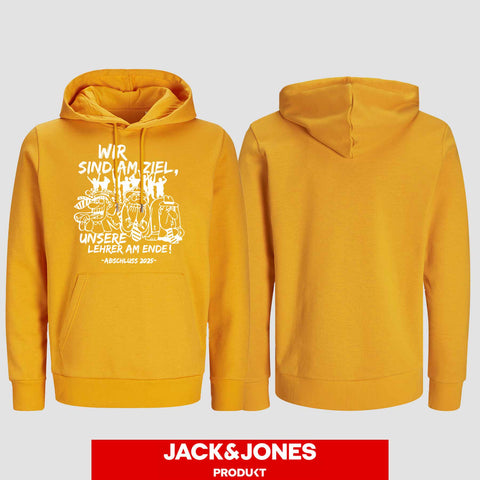 1044 "Lehrer am Ende" Abschluss Hoodie by Jack&Jones einseitig bedruckt