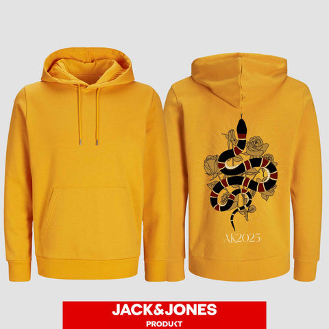1042 "Snake Streetwear" Abschluss Hoodie by Jack&Jones einseitig bedruckt