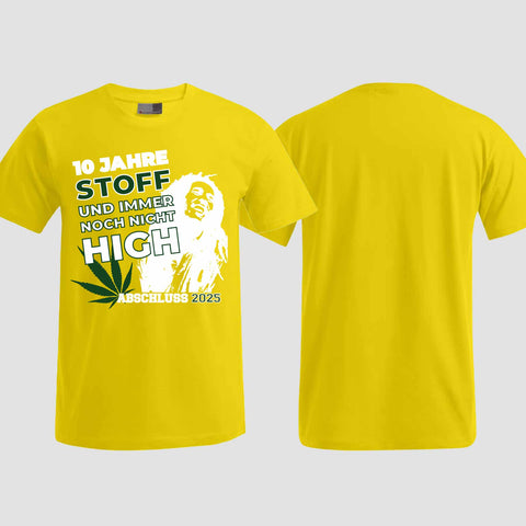 1030 "10 Jahre Stoff" Abschlussklasse T-Shirt einseitig bedruckt