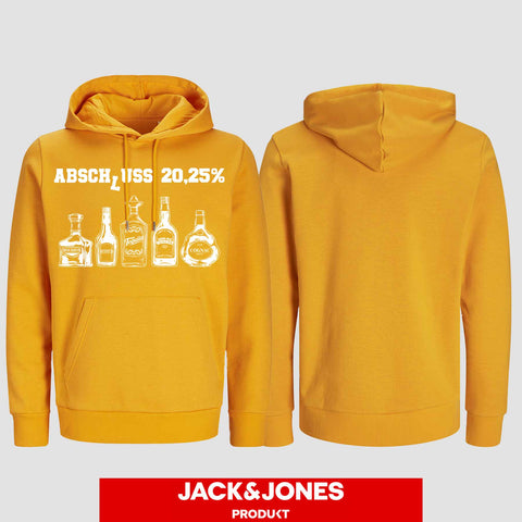 1039 "Abschluss 20,25%" Abschluss Hoodie by Jack&Jones einseitig bedruckt