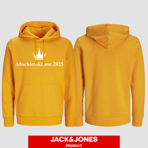 1047 "Abschluss Krone" Abschluss Hoodie by Jack&Jones einseitig bedruckt