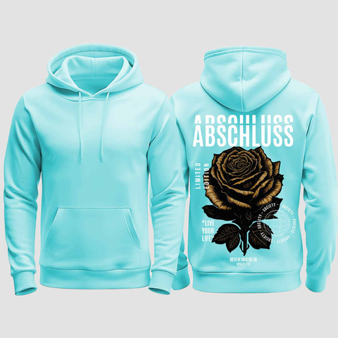 1041 "Rose" Abschluss regular College Hoodie einseitig bedruckt