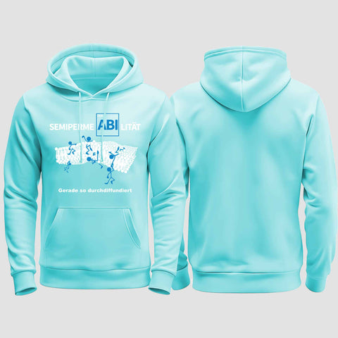 1033 "SemipermeABIlität" Abi regular College Hoodie einseitig bedruckt