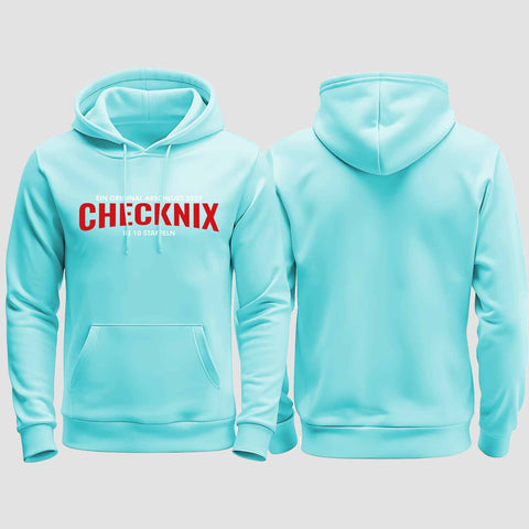 1029 "Checknix" Abschluss regular College Hoodie einseitig bedruckt