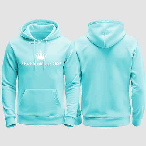 1047 "Abschluss Krone" Abschluss regular College Hoodie einseitig bedruckt