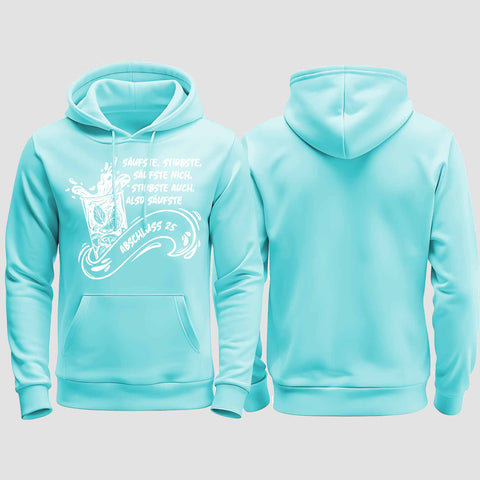 1048 "Säufste" Abschluss regular College Hoodie einseitig bedruckt