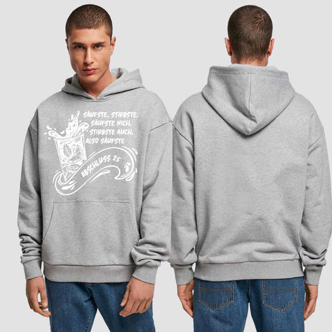 1048 "Säufste" Abschluss Premium Oversize Hoodie einseitig bedruckt