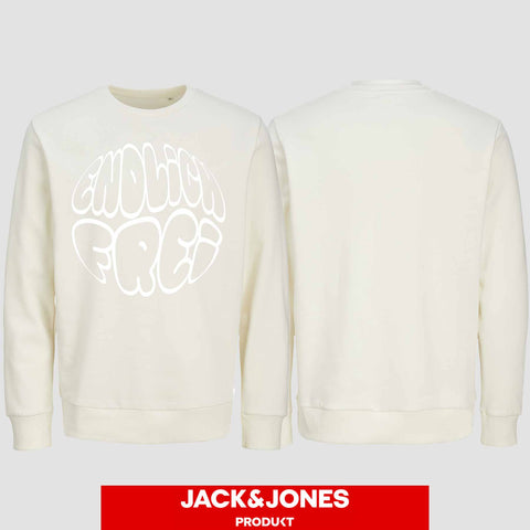 1034 "Endlich Frei" Abi/Abschluss Sweatshirt by Jack&Jones einseitig bedruckt
