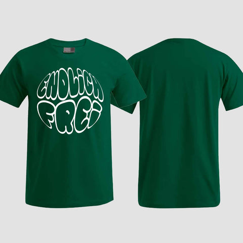1034 "Endlich frei" Abschluss ABI T-Shirt einseitig bedruckt