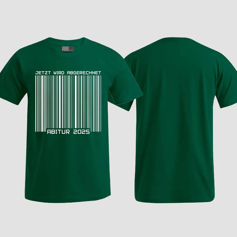 1025 "Barcode" ABI T-Shirt einseitig bedruckt