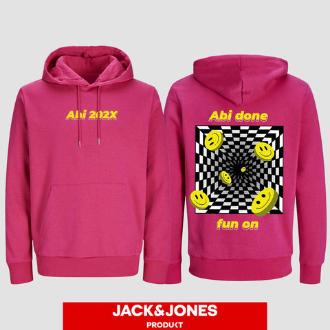 1054 "Abi done" ABI Hoodie by Jack&Jones beidseitig bedruckt