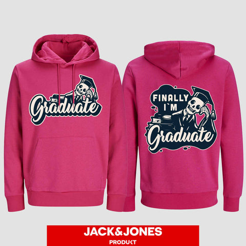 1059 "Graduate" ABI / Abschluss Hoodie by Jack&Jones beidseitig bedruckt