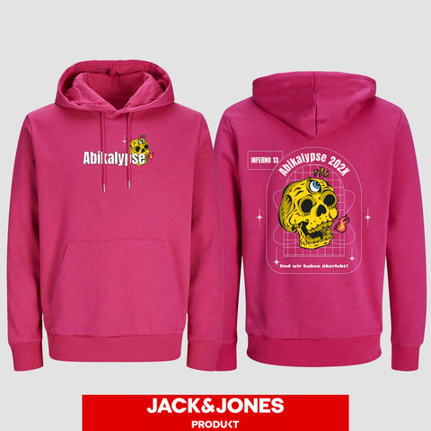 1056 "Abikalypse" ABI Hoodie by Jack&Jones beidseitig bedruckt