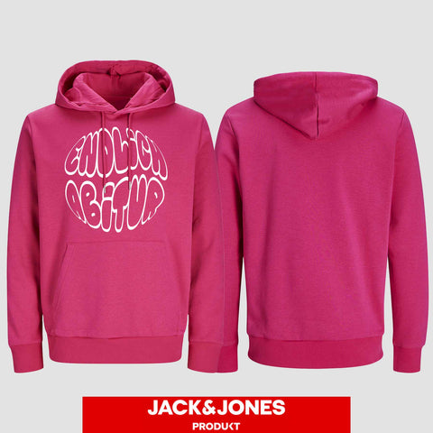1038 "Endlich Abitur" Abi Hoodie by Jack&Jones einseitig bedruckt