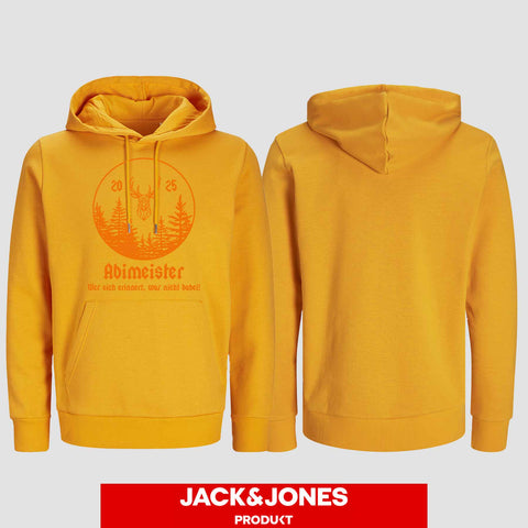 1004 "Abimeister" Abi Hoodie by Jack&Jones einseitig bedruckt
