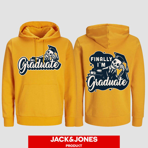 1059 "Graduate" ABI / Abschluss Hoodie by Jack&Jones beidseitig bedruckt