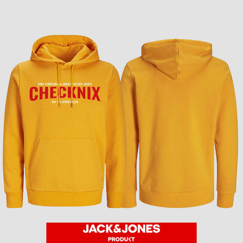 1029 "CHECKNIX" Abschluss Hoodie by Jack&Jones einseitig bedruckt