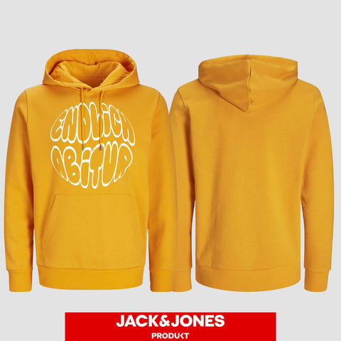 1038 "Endlich Abitur" Abi Hoodie by Jack&Jones einseitig bedruckt