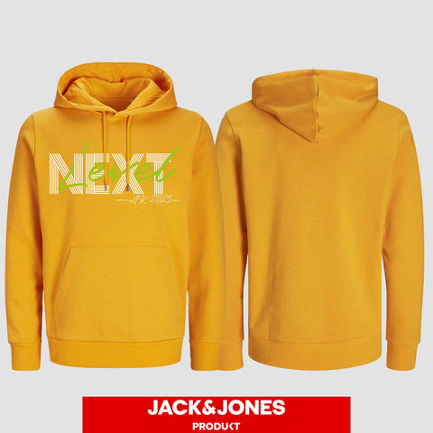 1045 "Next Level" Abschluss Hoodie by Jack&Jones einseitig bedruckt