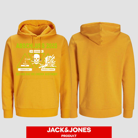 1032 "Chemie" Abschluss Hoodie by Jack&Jones einseitig bedruckt