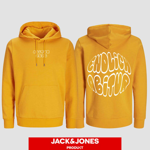 1037 "Endlich Abitur" Abi Hoodie by Jack&Jones beidseitig bedruckt