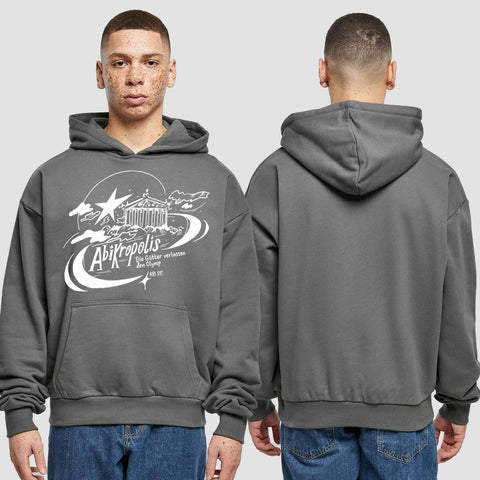 1046 "Abikropolis" Abi Premium Oversize Hoodie einseitig bedruckt