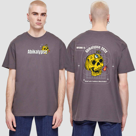 1056 "Abikalypse" Abi Oversize T-Shirt beidseitig bedruckt