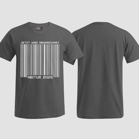 1025 "Barcode" ABI T-Shirt einseitig bedruckt