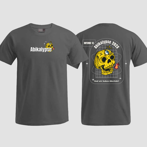 1056 "Abikalypse" Abi T-Shirt beidseitig bedruckt