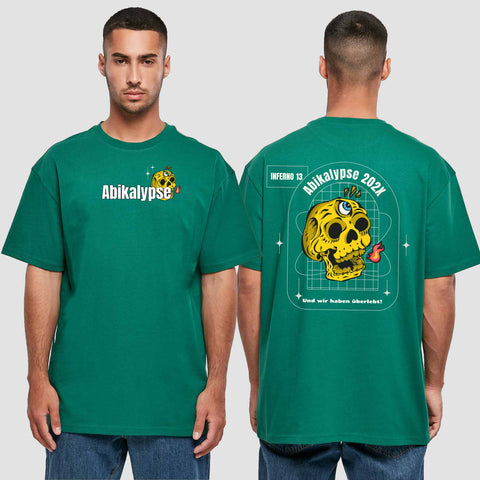 1056 "Abikalypse" Abi Oversize T-Shirt beidseitig bedruckt