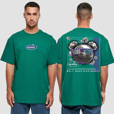 1055 "Welt, mach dich bereit" Abschluss  Oversize T-Shirt beidseitig bedruckt