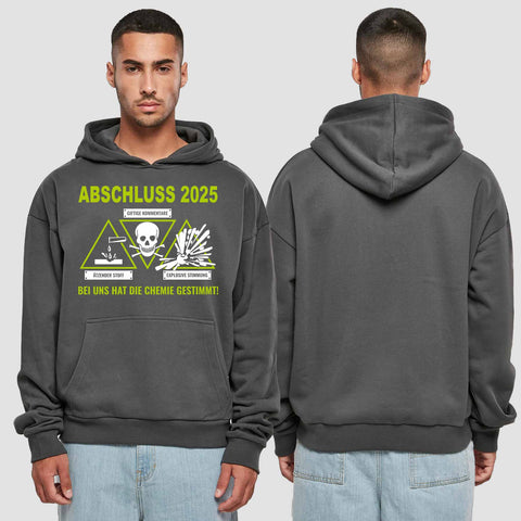 1032 "die Chemie" Abschluss Premium Oversize Hoodie einseitig bedruckt