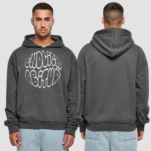 1038 "endlich Abitur" Abi Premium Oversize Hoodie einseitig bedruckt