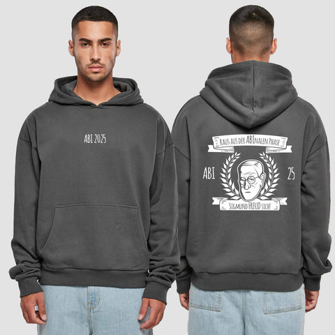 1007 "ABInale Phase" Abi Premium Oversize Hoodie beidseitig bedruckt