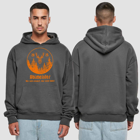 1004 "Abimeister" Abi Premium Oversize Hoodie einseitig bedruckt